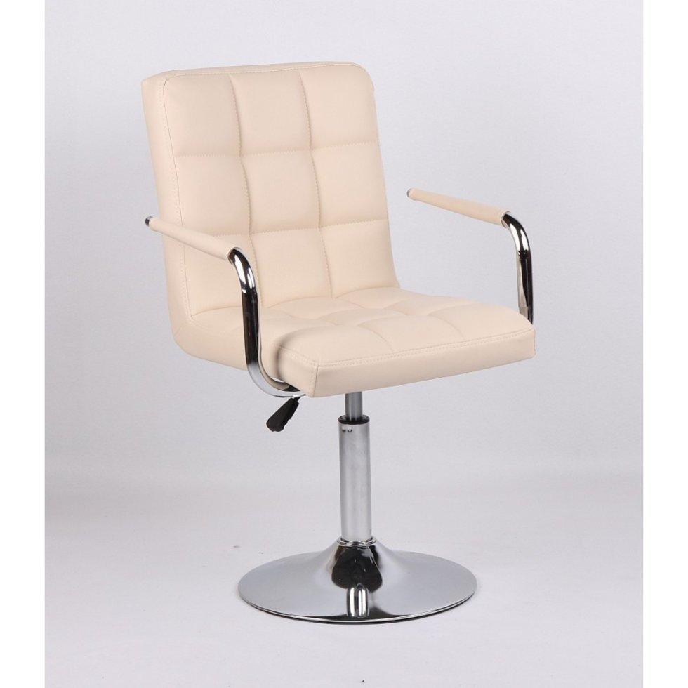 Перукарське крісло на пневматиці HC1015NP кремовий, фото 1
