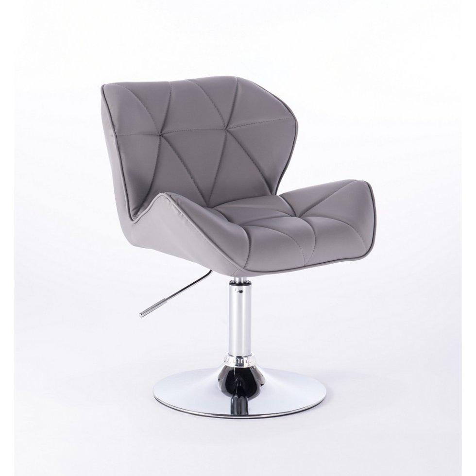 Перукарське крісло на пневматиці HC111N новий дизайн сірий