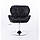 Перукарське крісло на пневматиці HC111N новий дизайн чорний, фото 4