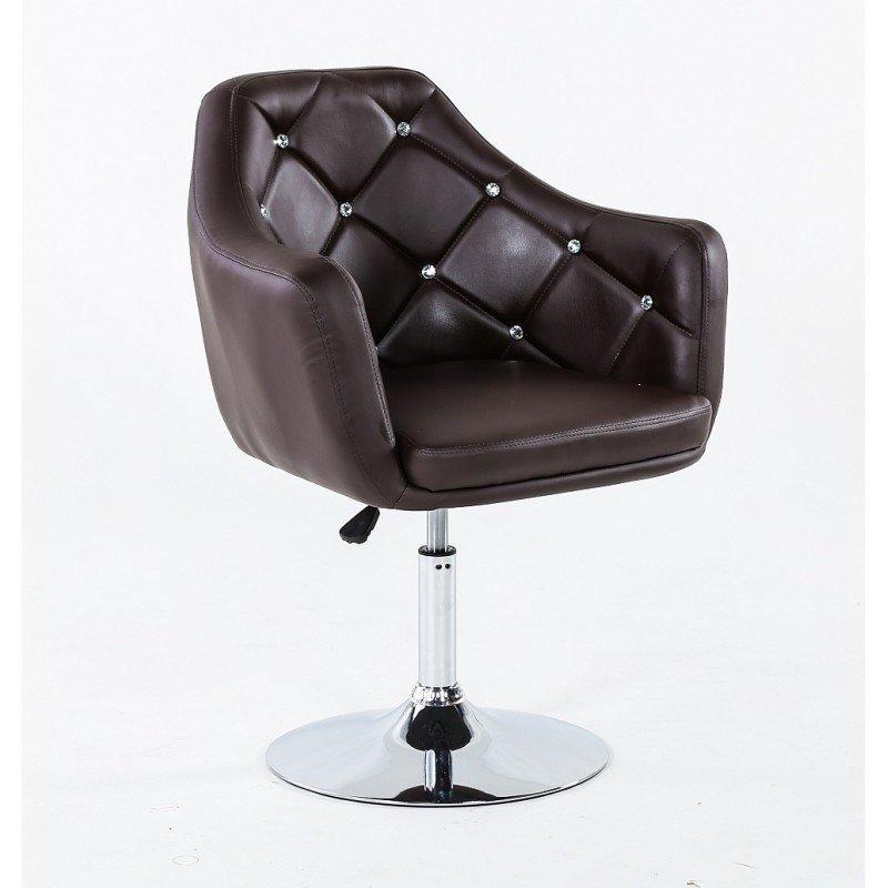 Перукарське крісло на пневматиці HC830 коричневий