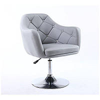 Перукарське крісло на пневматиці HC830 сірий