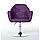 Перукарське крісло на пневматиці HC830 фіолетовий, фото 4