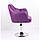 Перукарське крісло на пневматиці HC831 фіолетовий, фото 3
