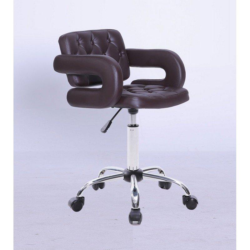 Перукарське крісло на пневматиці HC8403K коричневий