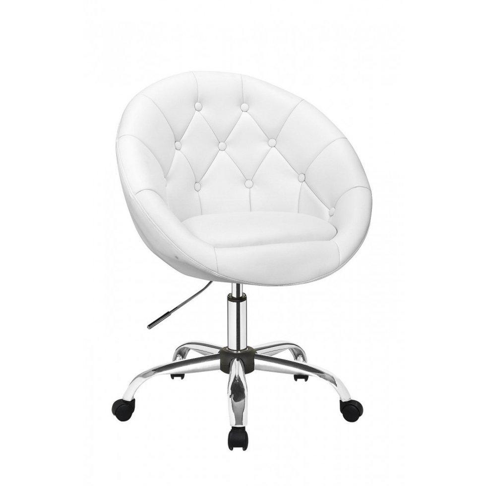 Перукарське крісло на пневматиці HC8516K білий, гудзики