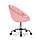 Перукарське крісло на пневматиці HC8516K рожевий, гудзики, фото 3