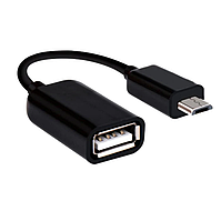 Перехідник OTG micro USB – USB host. Кабель для з'єднання пристроїв microUSB OTG адаптер D4A