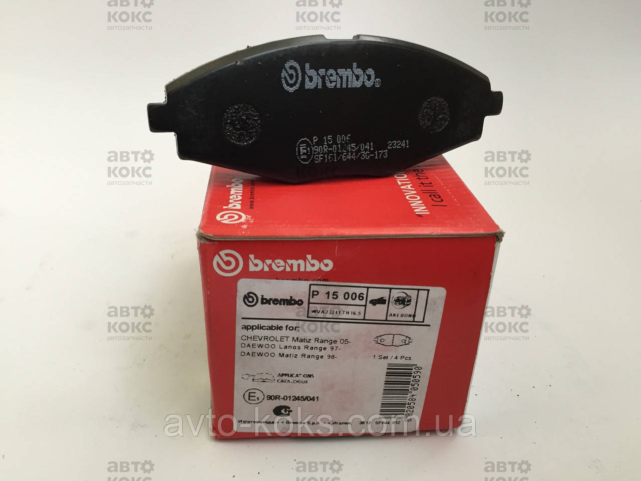 Тормозные колодки передние R13 Brembo P15006 на Daewoo Lanos 1.4 1.5 Matiz 0.8 1.0 - фото 1 - id-p105786341