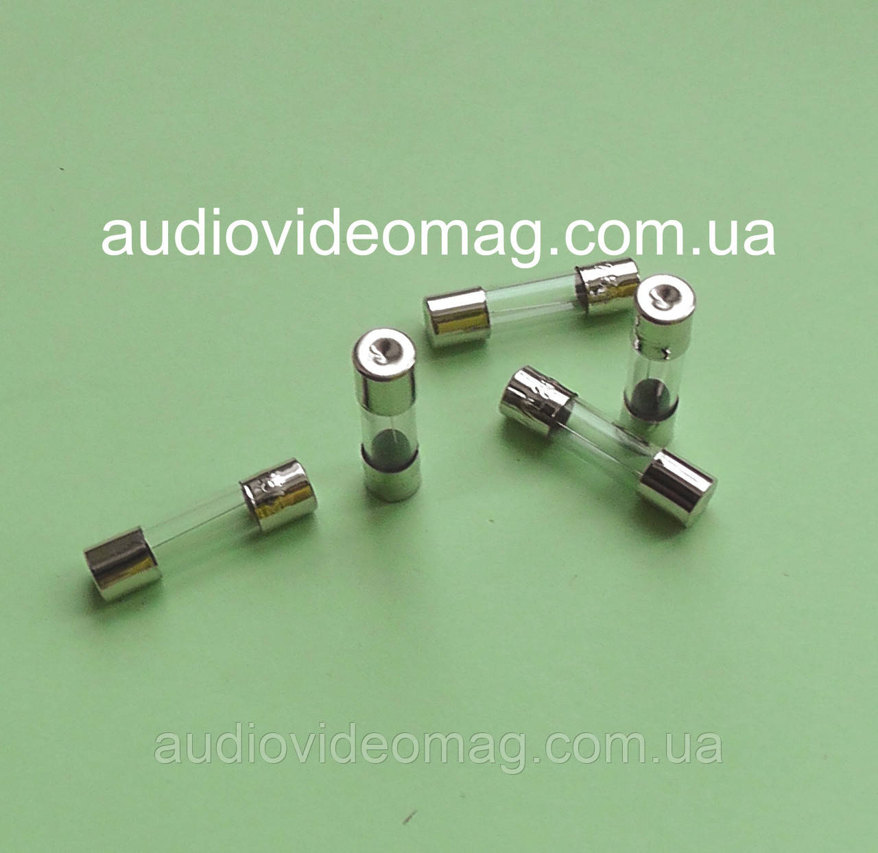 Запобіжник 20А 250V 5 х 20 мм, скляний, плавкий, швидкий, фото 1