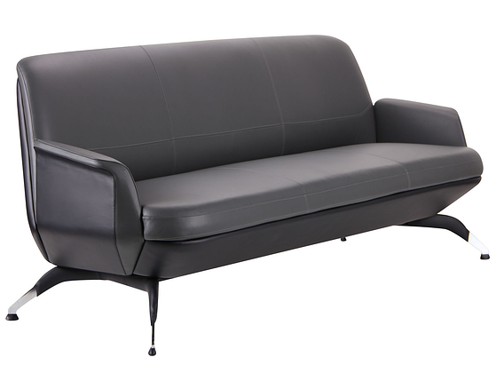 Диван Absolute Grey/Black (Шкіра + Memory foam) ТМ AMF, фото 2