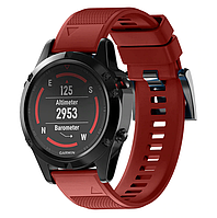 Силиконовый ремешок Primo для часов Garmin Fenix 3 / 3HR / Fenix 5X / 6X - Red