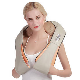 Універсальний Масажер для шиї і спини Massager of Neck Kneading 55w Оригінал Шиацу (роликовий)