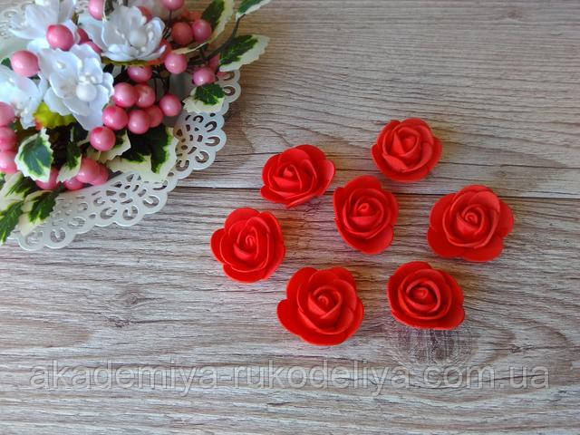 rosa foamiran 3 sm