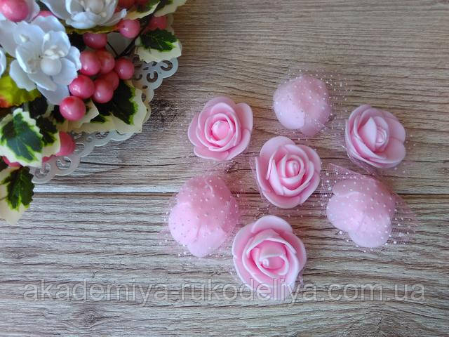 rosa lateks rozovaja fatin rosa foamiran 3 sm