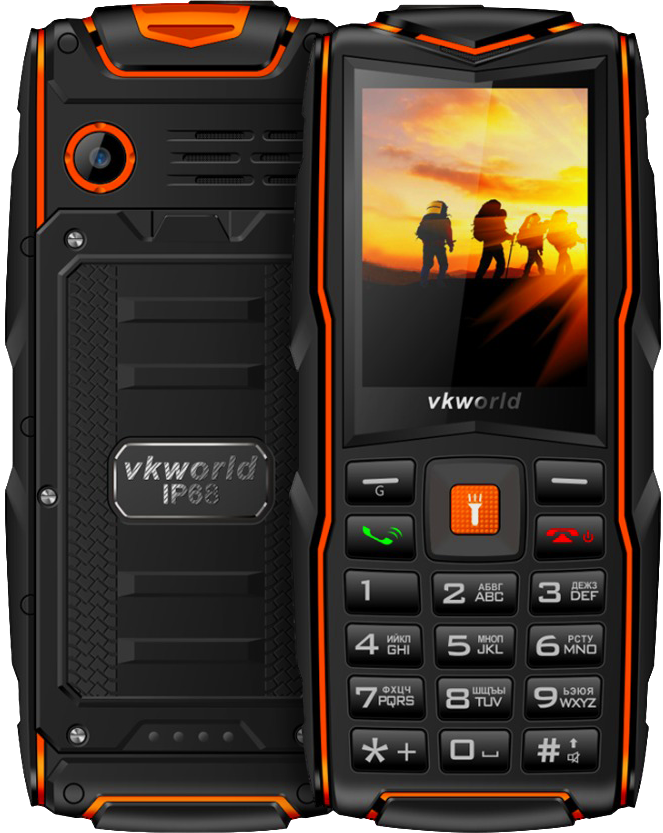 Мобільний телефон VKworld Stone V3 New, 3 SIM, IP68, протиударний, 3000 mAh, ВЕЛИКИЙ ШРИФТ, дисплей 2.4"