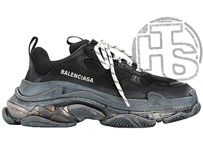 Жіночі кросівки Balenciaga Triple S Clear Sole Black 541624W09O11000