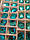 Стрази пришивні Космик (ломаний ромб) 13х17 мм Aquamarine (бірюза), скло, фото 5