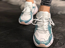 Жіночі кросівки Nike M2K Tekno White Blue AO3108-103, фото 4