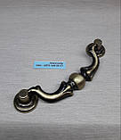 Камодна ручка Італія латунь 96 мм, фото 2