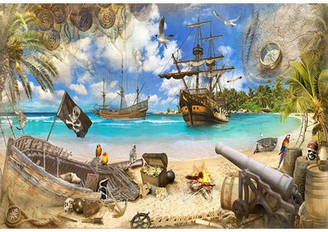 Вафельна картинка для кондитерських виробів Піратська (листок А4) 7