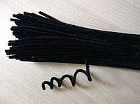 Синельная проволока черная для рукоделия и детского творчества (Шенил)