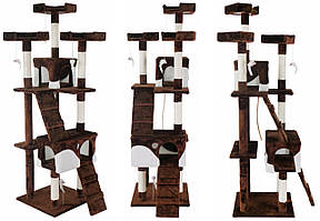 Кігтеточка будиночка для кота 170 см Brown 2779