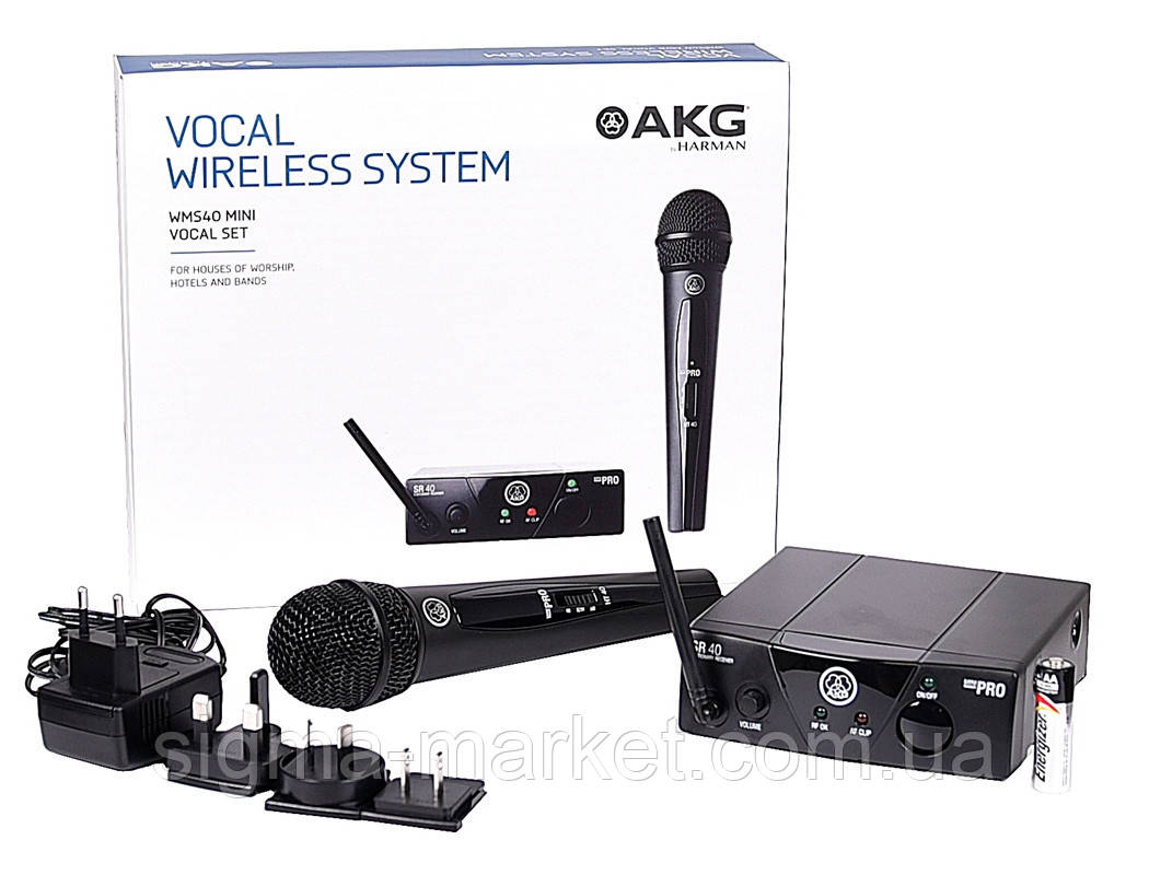 Бездротова вокальна радіосистема AKG WMS 40 MINI VOCAL