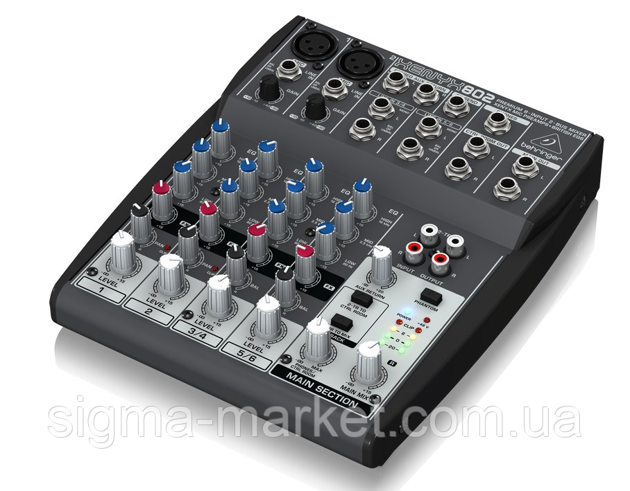 Мікшерний пульт Behringer XENYX 802 Phantom