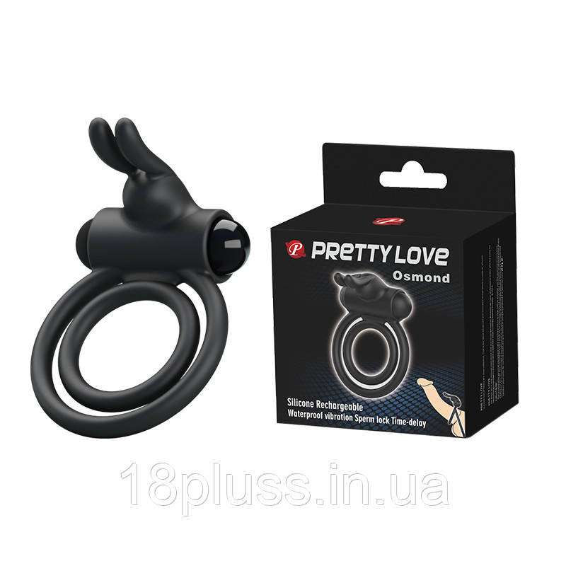 Ерекційне кільце - Pretty Love Osmond CockRing Vibro Black, фото 1