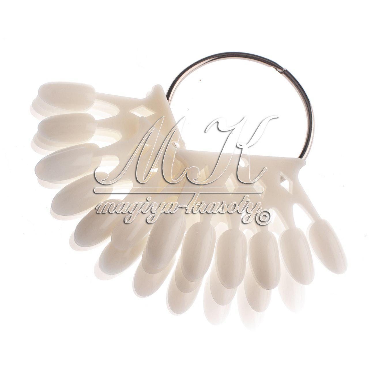 Віяло-корона, типси для зразків на кільці, 60 шт., матовий