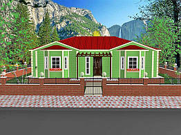 Збірний будинок 107 м2 Yeditepe Prefabrik