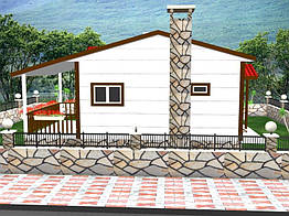 Збірний сталевий дім 59 м2 Yeditepe Prefabrik