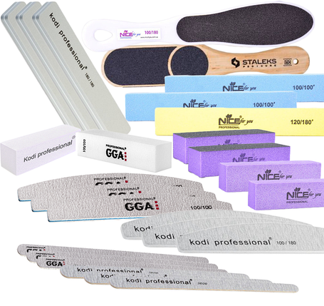 Пилки, бафики, терки для манікюру і педикюру