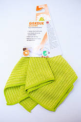 Серветка «Ребриста» Білий кіт, салатова (Smart, Швеція)