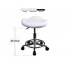 Стілець для майстра косметолога, манікюру та для майстрів салону краси Чорний  мод. 829 { H 36-50см }, фото 2