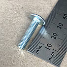 Гвинт DIN 967 з прессшайбою М 6х25 мм. Білий цинк, фото 3