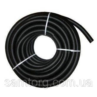 Труба гофрована 16/10,8 мм з протяжкою чорна 320Н ПВД (бухта 100м), ДКС, 71716, фото 1
