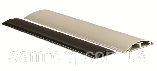 Підлоговий короб CSP-F 75х17.0 мм 2-х секційний, колір білий, 01331, DKC, фото 1