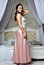Шикарний довгий комплект для "Ранок нареченої" Королівський Рожевий, фото 2