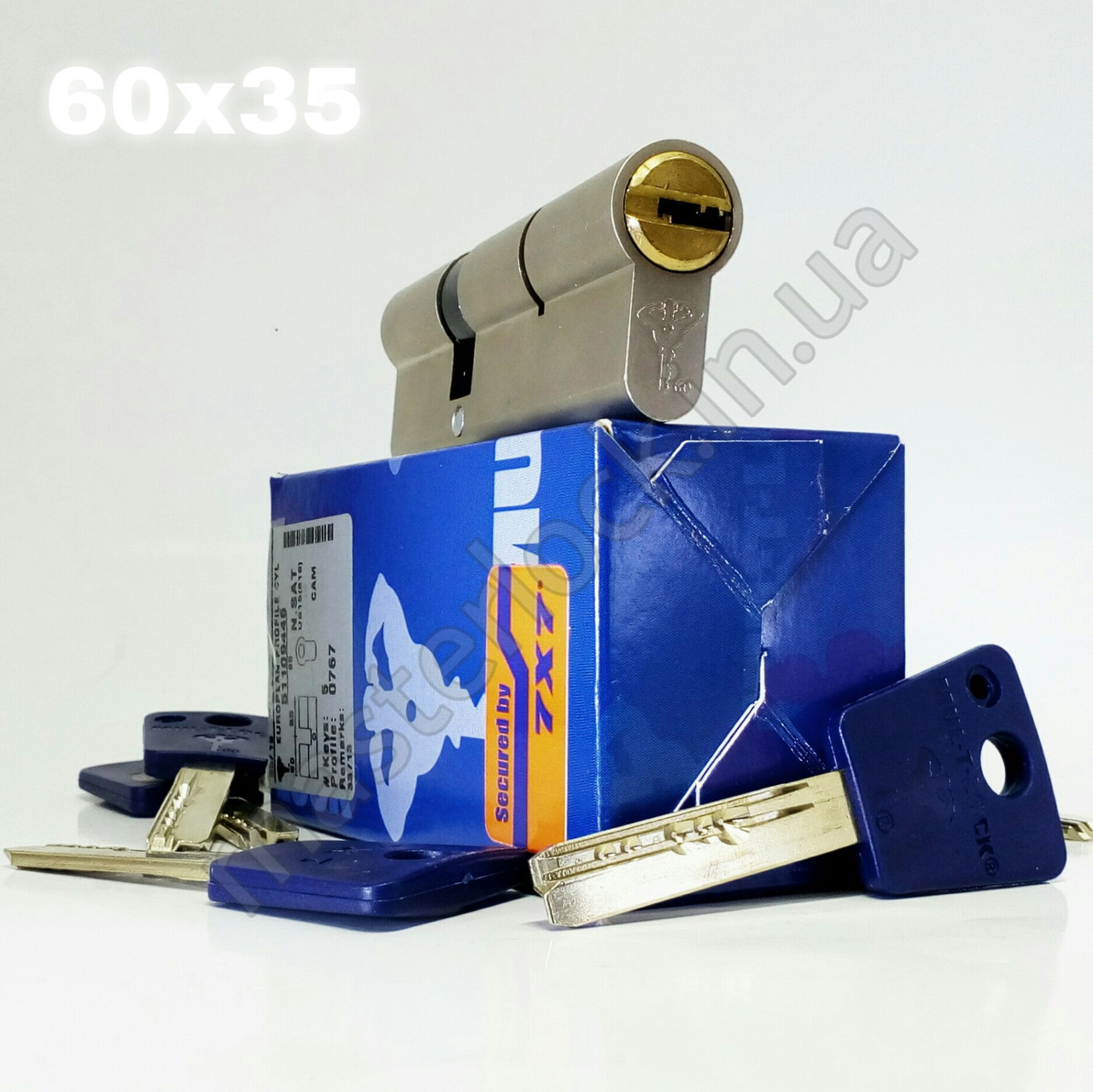 Циліндр MUL-T-LOCK INTEGRATOR 60-35 ключ-ключ 95 мм (ключ-тумблер)