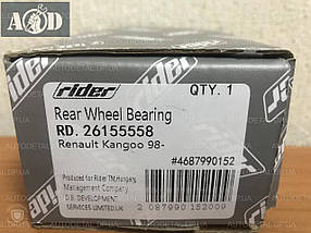 Підшипник задньої маточини Renault Kangoo без ABS 1997 ->2008 Rider (Угорщина) RD.26155558, фото 2