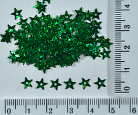 Паетки звездочка фасов(4гр)зелен. уп=10шт