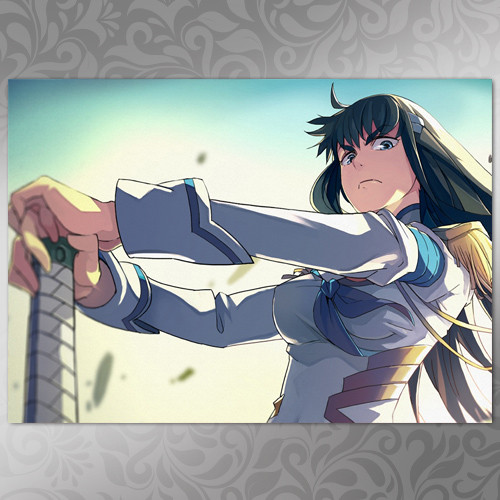 Плакат А3 Круши, шматуй Kill La Kill 027, фото 1