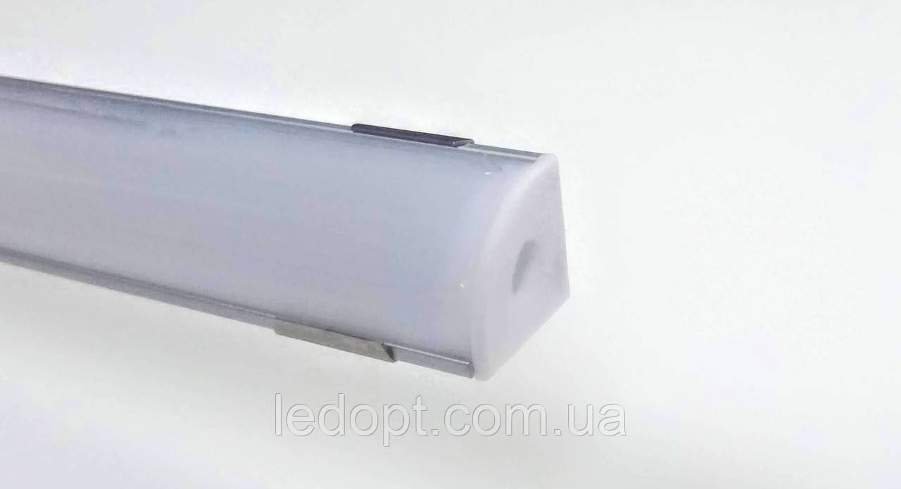 Алюмінієвий профіль кутовий (ОПТ) SL09 для світлодіодним Led стрічки - фото 2 - id-p1002345948