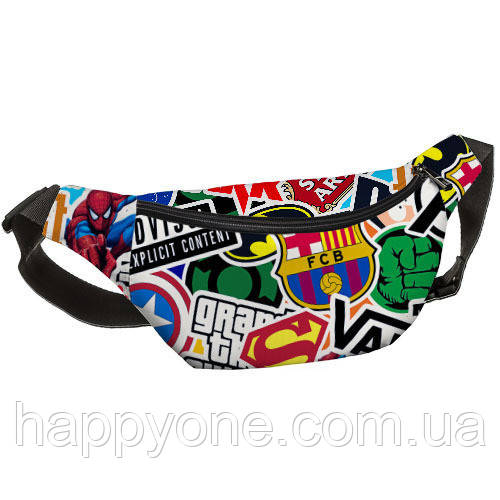 Сумка на пояс бананка BUMBAG Логотипи