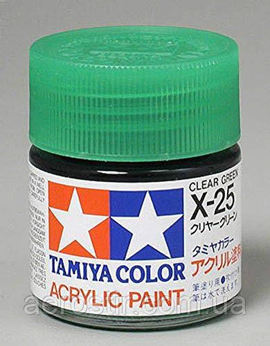 Краска Tamiya X-25 Clear Green Gloss
