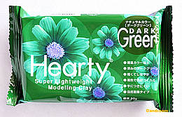 Пластика самозастигаюча Hearty, Зелена темна, 50 г, Padico