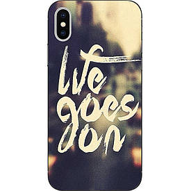 Чохол силіконовий з картинкою для Iphone XS Напис
