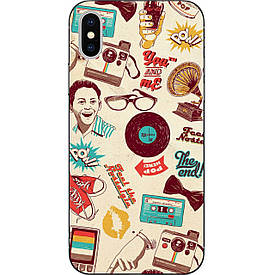 Чохол з картинкою силіконовий для Iphone XS Ретро