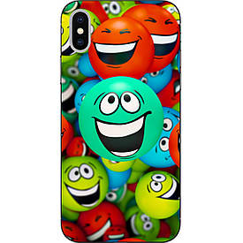 Чохол з картинкою силіконовий для Iphone XS Яскраві смайли